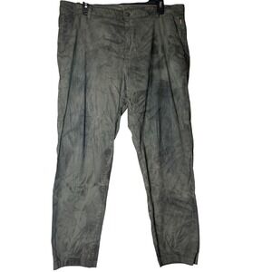 Lululemon Mens 36 Commission Pant Classic Green Tie Dye Athleisure‎ Work FLAW